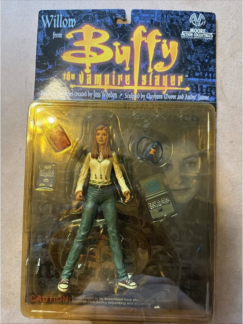 MOORE ACTION - Buffy the Vampire Slayer Series 1 "WILLOW" Action Figure SEALED
